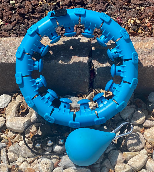 Smart Hula Hoop 24 Knots (52 Inches) Adults/Kids  Detachable, Adjustable Size, Non-Dropping, 360 Massage.
